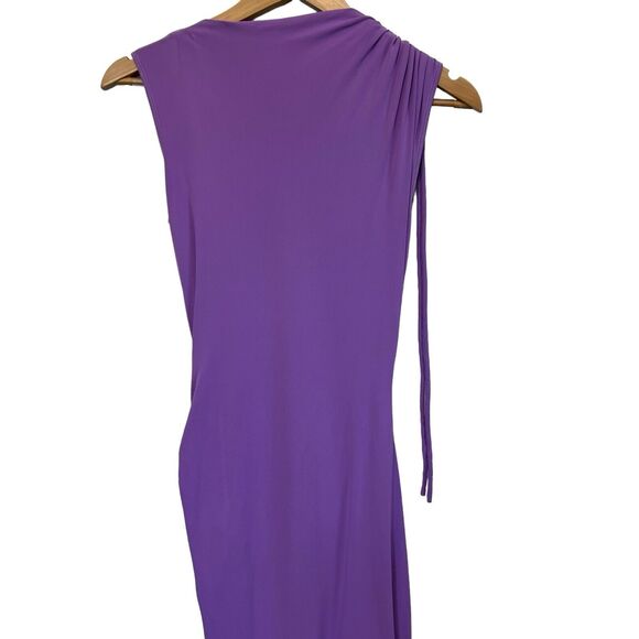 MONSE Cutout Ruched Stretch-jersey Mini Dress In Lavender Size 6 - Picture 9 of 13